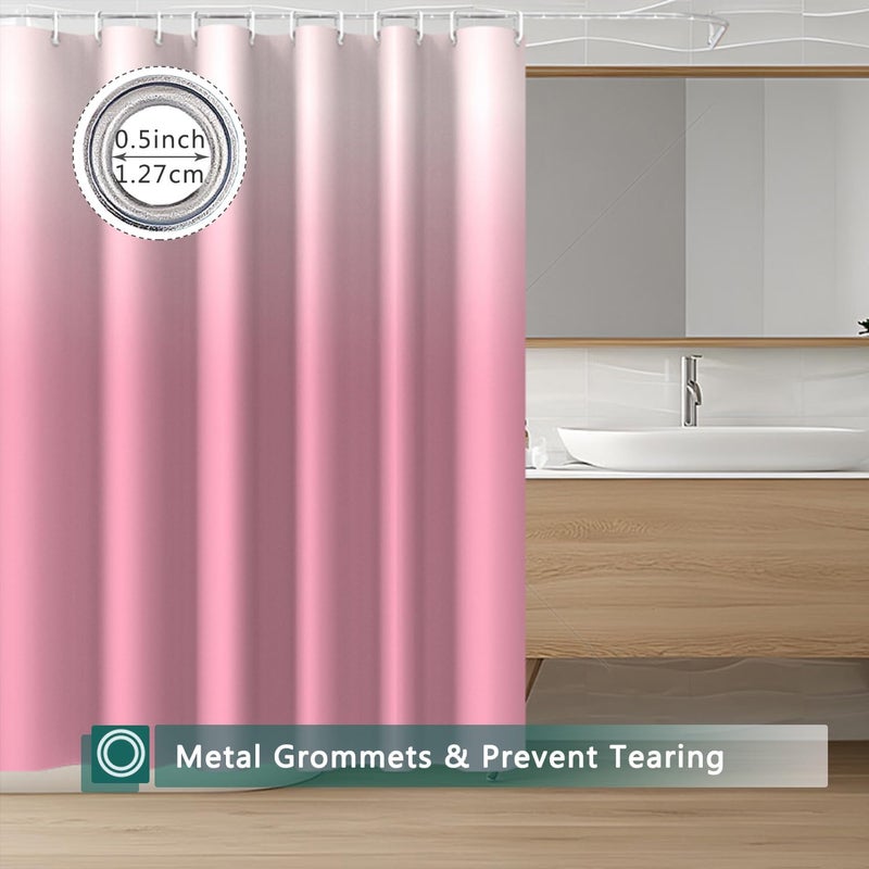 jssablo Shower Curtain Liner, 100% Waterproof Peva Shower Curtains with 3 Duty Heavy Bottom Magnets and 12 Rust Proof Grommets, 72x72 Weighted Shower Liner for Shower Stall, Bathtubs - Image 2